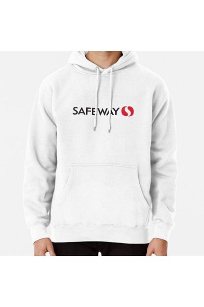 Hvit Stein Hanorac imprimat Safeway Supermarket Company
