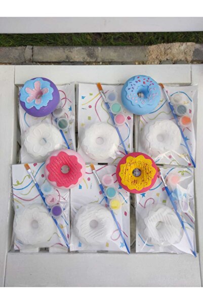 7nisan 15 Adet - Donut Set/ Taş Boyayın Seti, kendin Yap,dıy,doğum Günü Hediy...