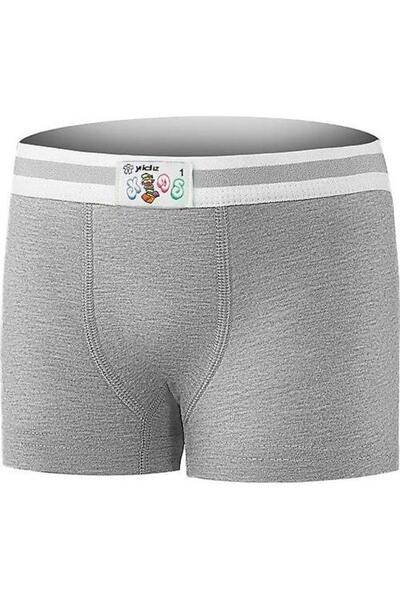 YILDIZ 402 Сиви еластични боксерки за момчета