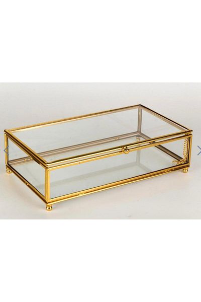 By Ayça Vardan Glass Box Chocolate, Jewelry and Decor 25X15X5 cm