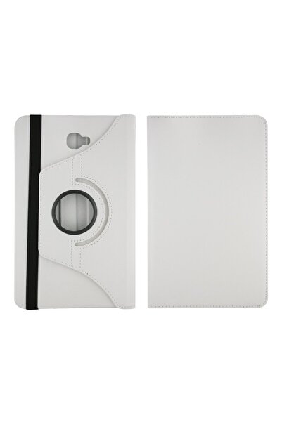 Nettech Samsung Galaxy T580 Tab A 10.1 2016 Uyumlu 360 Kapaklı Kılıf - Beyaz