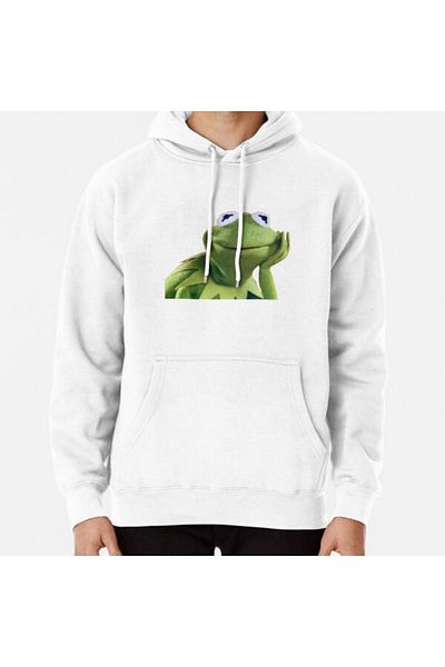 Hvit Stein Φούτερ με στάμπα Kermit