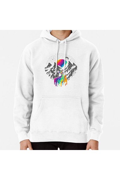 Hvit Stein Cosmic River Printed Sweatshirt