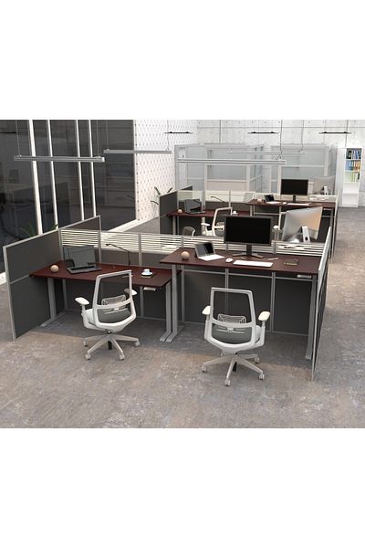 Mahmayi Flexispot Standing Desk Dual Motor 3 Stages Electric Stand Up Desk 180cmx80cm - Apple Cherry