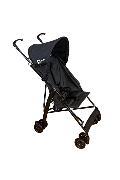 Be-Be Pratik Baston Bebek Arabası Siyah - Hafif ve Katlanabilir, 6+ Ay Kullan...