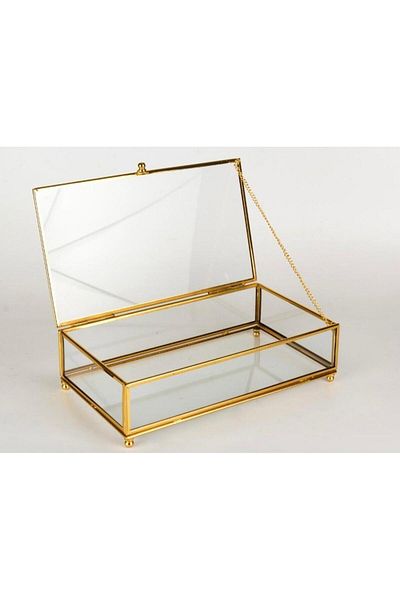 By Ayça Vardan Glass Box Chocolate, Jewelry and Decor 25X15X5 cm