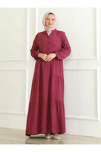 ZENANE Dried Rose Hijab Dress - Zenane