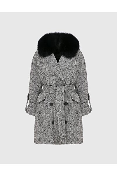 İLVİ Fertina Kadın Gri Kaban