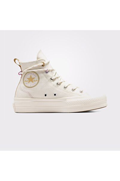Converse Chuck Taylor All Star Lift Unisex Bej Platform Sneaker