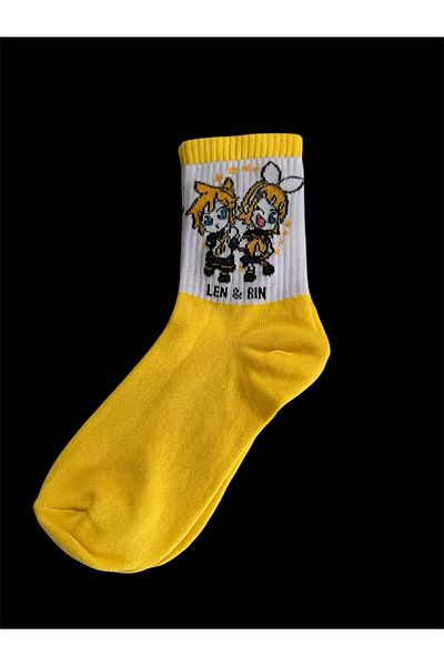 çorapdunyam Unisex Kagamine Rin/Len Anime Tennis College Socks