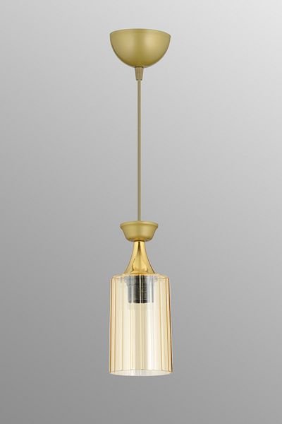 SONSUZ AYDINLATMA&AVİZE Single Pendant Lamp Antiqued Mica Honey Glass Luxury Modern Downward Facing Chandelier
