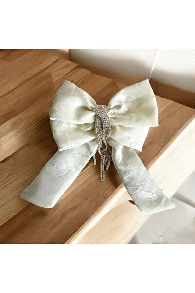 alsaccessories Model cu coadă cu model de culoare albă, la mijloc, culoare ar...