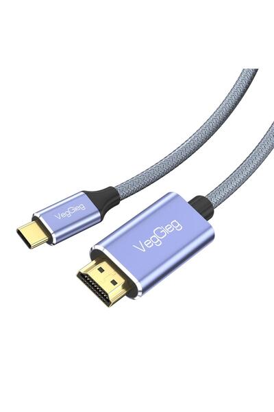 Veggieg 4k/60hz Type-c 3.1 To Hdmı 2.0 Dönüştürücü Kablo 2 Metre