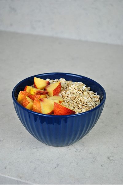 Purelegant Blue Stonware Bowl Bowl - Fruit Salad Food Bowl for Breakfast, 14cm-2 Pieces