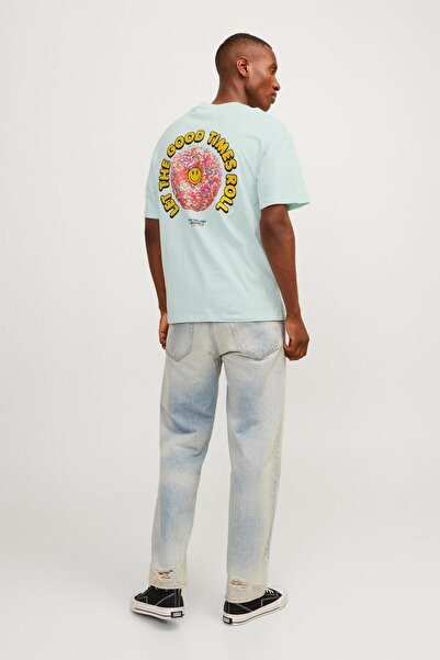 Jack & Jones 12256926 Ανδρικό T-Shirt Jorfruttı Tee Ss Crew Neck Tg Ss