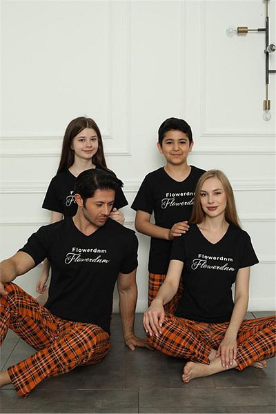 Akbeniz Family Combed Cotton Pajama Set (Father - Son) 50118 Sold Separately. Prices Are Different