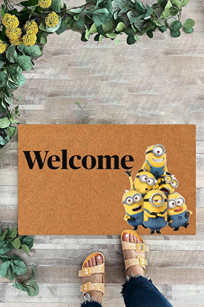 KARMAT Welcome, Cartoon Patterned Interior and Exterior Door Mat