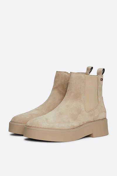 Tommy Hilfiger Tommy Hilfiger Beige Booties Womens Shoes