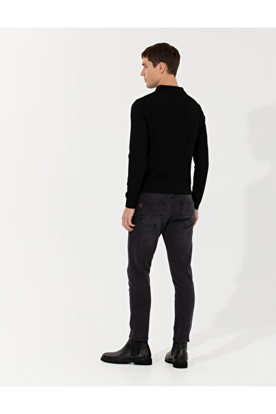 Pierre Cardin Antrasit Slim Fit Jean Pantolon 50259701-VR006