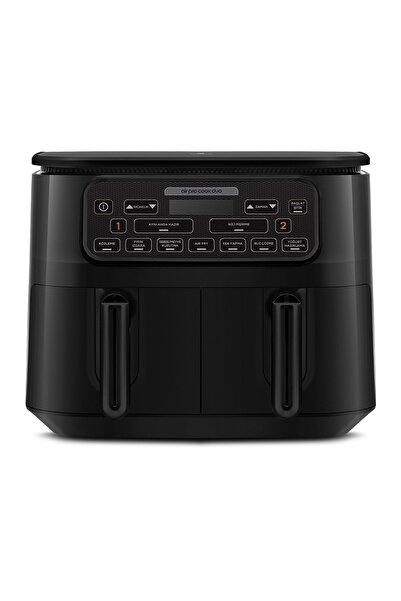 Karaca Air Pro Cook Duo Köz Xxxl 4+4 Litre Airfryer Black 8 Kişilik