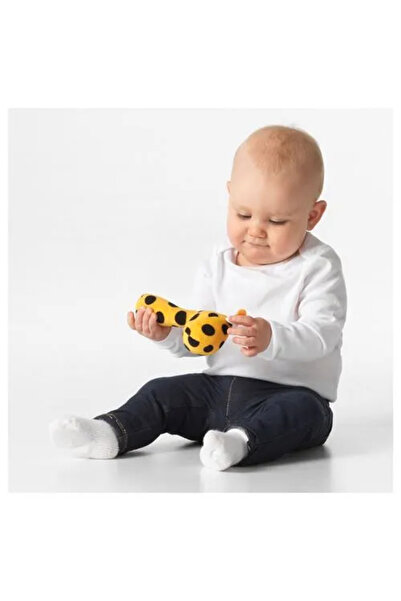IKEA Bebek Peluş Çıngırak Meridyendukkan 14 Cm Sarı Renk Çocuk , Bebek Oyuncak Çıngırak
