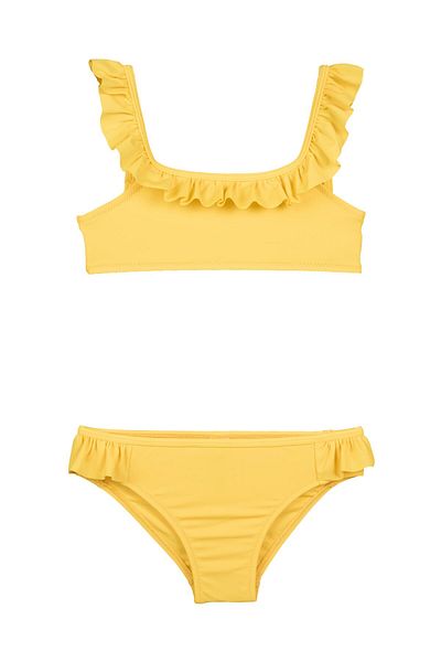 No Gossip Yellow No Gossip Kids Kids Bikini Set - Ruffle Detailed