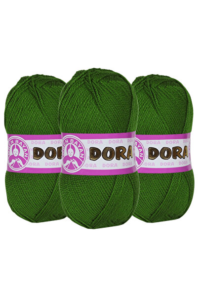 Ören Bayan Ören  Dora  El Örgü İpi Engerek Yeşili 087 3lü