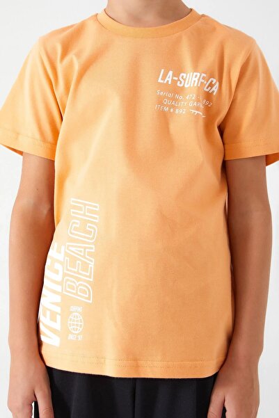 ROLY POLY Boy's Short Sleeve Pajama Set Orange