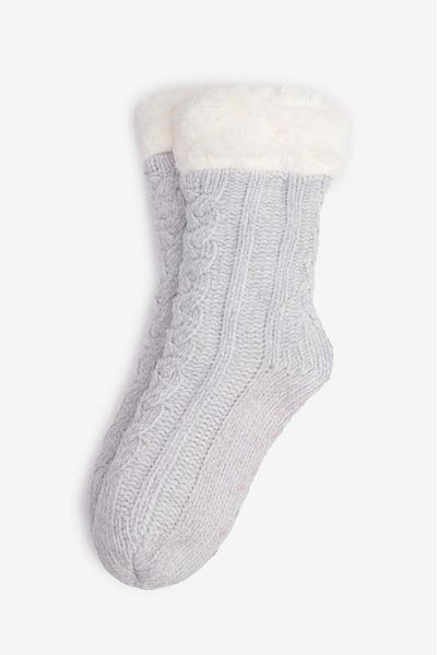 Bolero Women's Fleece Knitwear Home Socks Gray