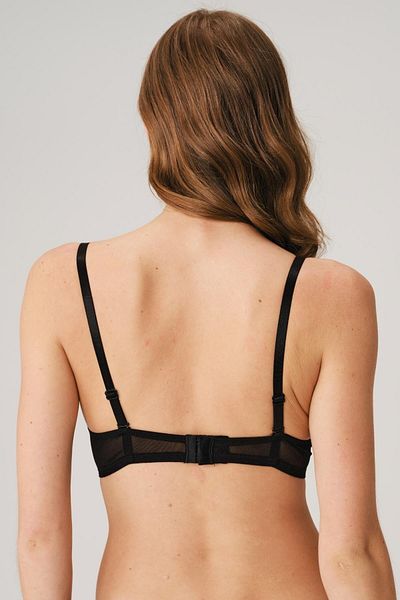 İpeksi Underwire Supported Padded T-Shirt Bra with Removable Straps and Collar Detail