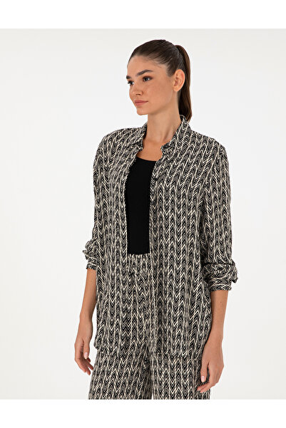 Pierre Cardin Siyah Comfort Fit Uzun Kollu Gömlek 50295587-VR046