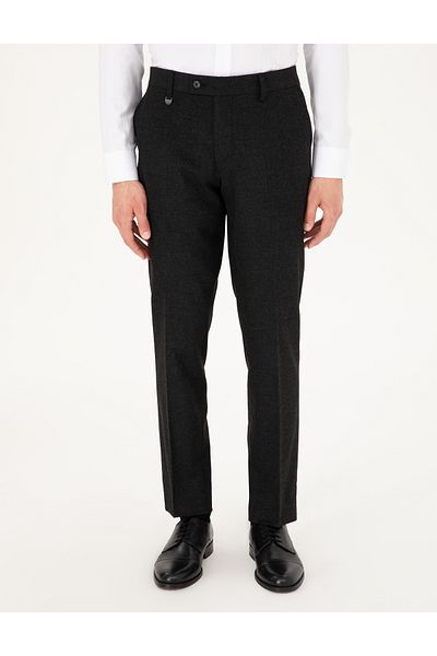 Pierre Cardin Anthracite Slim Fit Fabric Trousers 50293167-Vr006