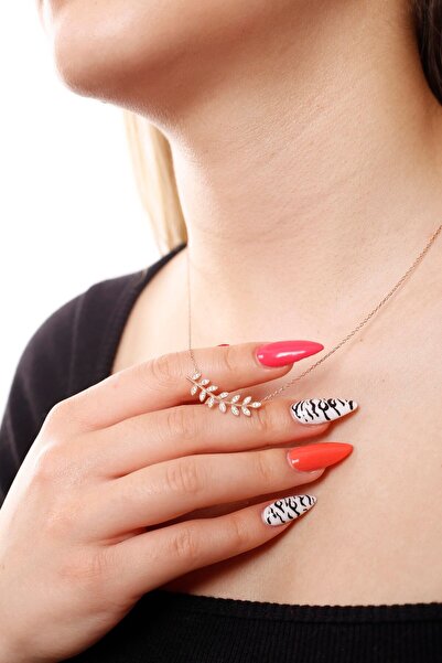 SARIASLAN 925 Ayar Gümüş Kadın Başak Kolye