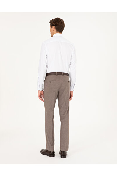 Pierre Cardin Açık Kahverengi Slim Fit Kumaş Pantolon 50293167-VR002