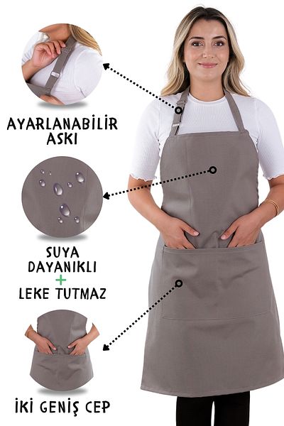 sevilya 2 Simple Adjustable Strap Kitchen Aprons