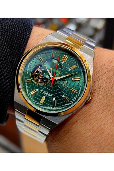Raymond Japanese Automatic Battery Free Steel Men's Wrist Watch