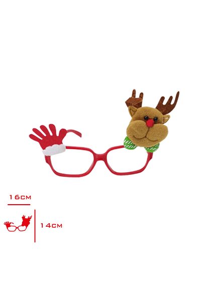 Leva House Christmas Deer Figured Glasses