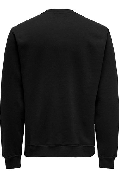 Only & Sons ONSCURATED Μαύρο φούτερ με λαιμόκοψη - 22030923