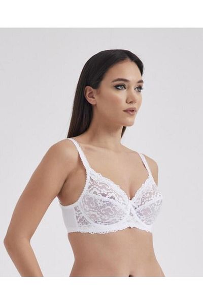 MOONLİGHT Moonlight 2569 White Lace Underwire Recovery Bra