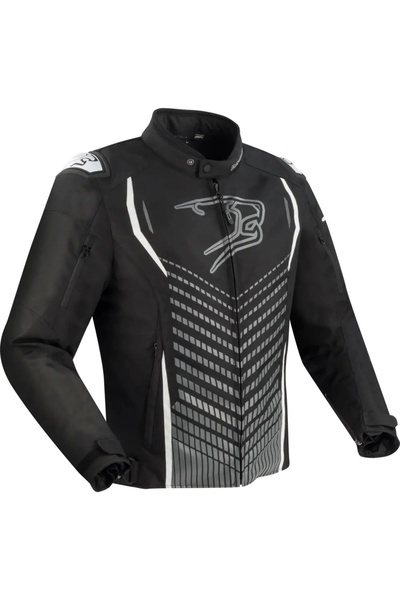 Bering Gang Noir Siyah Beyaz 4 Mevsim Motorcu Montu