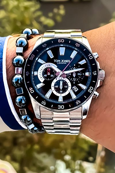 Tom Jones New Season Original Waterproof Men's Wrist Watch and Bracelet with Gift