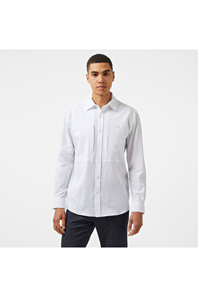 Lacoste Erkek Regular Fit Beyaz Gömlek