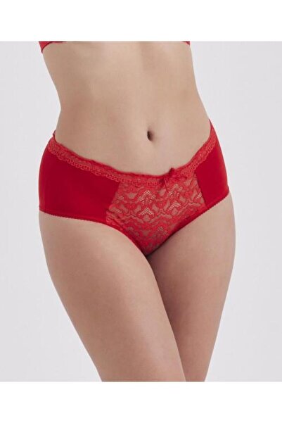 MOONLİGHT Moonlight 3569 Червоні трусики-сліпи з мереживними деталями