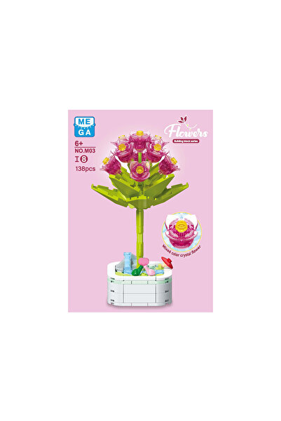 MEGA Kristal Çiçekler Yapı Blokları Menekşe