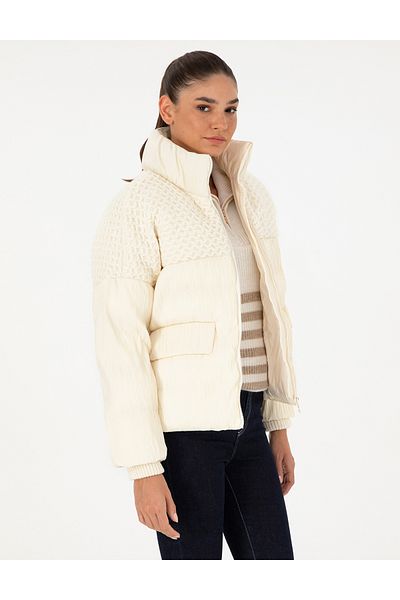 Pierre Cardin Ecru Comfort Fit Coat 50290334 -Vr019