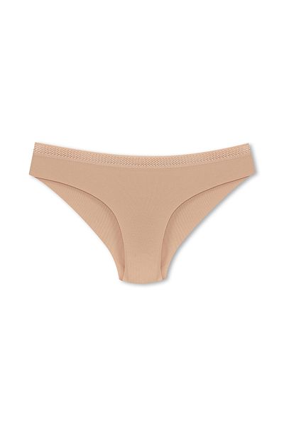 HNX Γυναικεία εσώρουχα 3 τεμαχίων Interlock Laser Cut Mesh Rubber Slip