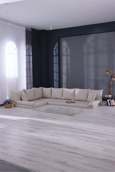 puffiber Lüx Yer Minderi & Divan & Ortopedik Şark Köşesi & Yer Yatağı & Köşe Takımı