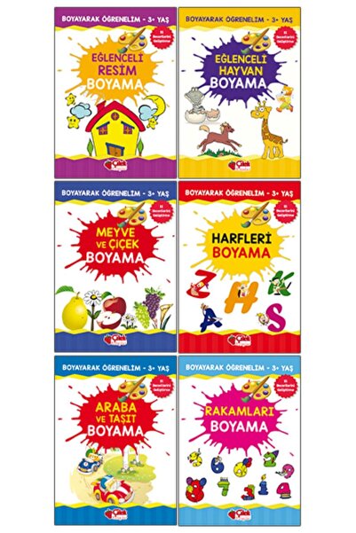 Çilek Kitaplar Let's Learn by Coloring Series 6 Coloring Book Age 4