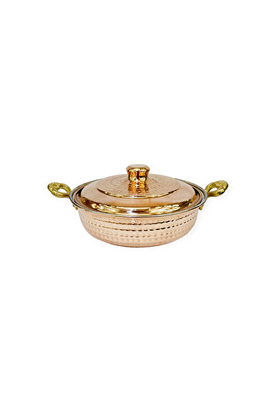 EFEMİR Deep Copper Pan with Lid No. 5