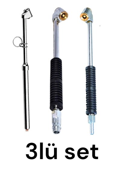 SERA (HAVA KOMPROSÖRÜ)hava jakı jaklı hava jakı hortum uçlu hava ölçme jakı 3lü set